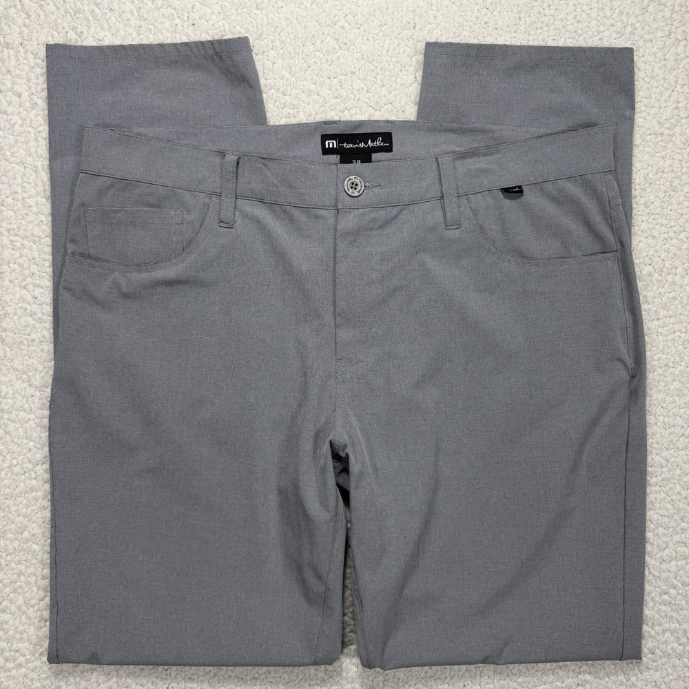 TravisMathew Pants Men's‎ 38x32 Gray Slim Golf Athleisure Performance